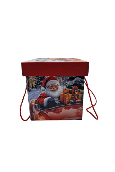 decotoys Cutie carton pliabila cu capac de Crăciun 2/set