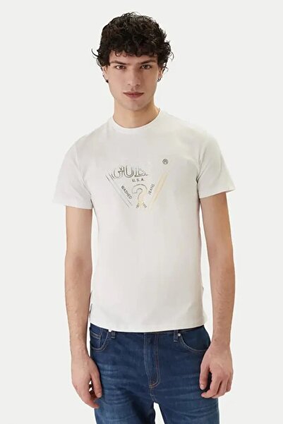 Guess Bisiklet Yaka Kısa Kollu Üçgen Logolu T-shirt M6GI11K2992