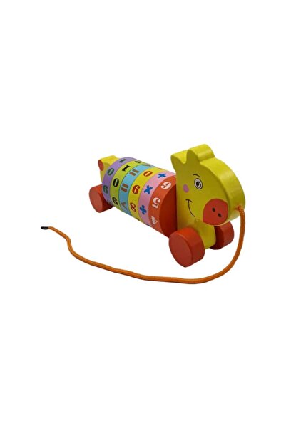 decotoys Играчка за дърпане с броене на кончета