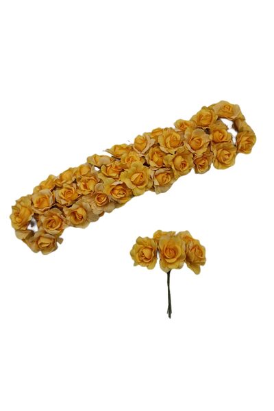 decotoys Flori artificiale 60 trandafiri portocaliu