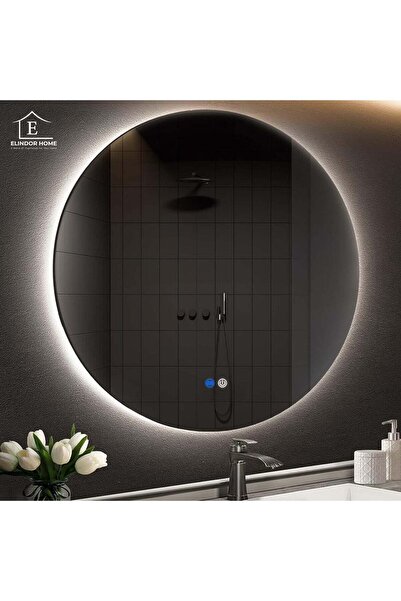 Elindor ® Στρογγυλός καθρέφτης τοίχου, χωρίς πλαίσιο, αντιθαμβωτικός, ιδανικό...