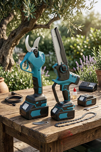 MURCELL AKKAYA Mur-Cell A Plus 21V 3Ah 50mm Akülü Testere Ve Makası 2'li Set