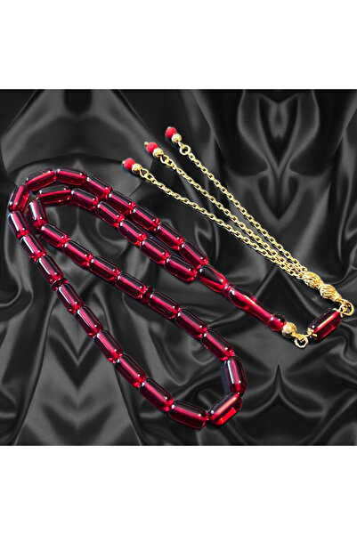 Erbab i Kehribar Червоні карибські бурштинові намистини - позолочені срібні п...