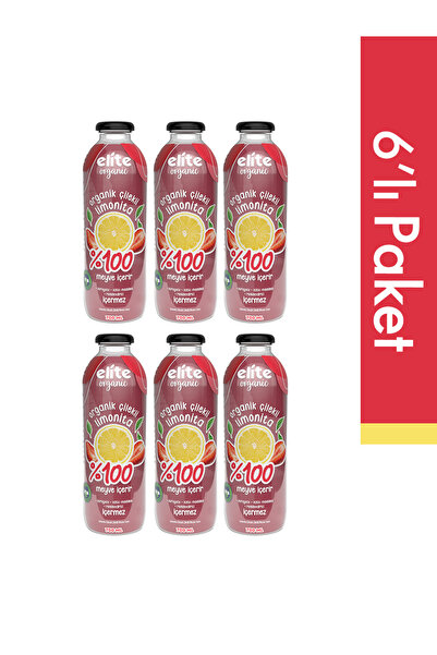 Elite Naturel 6'lı Organik Çilekli Limonita 700 Ml