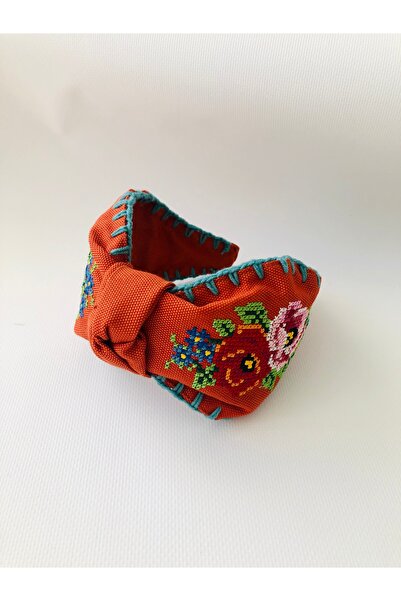 LiewensStyle Handmade, Cross-Stitch Embroidered, Headband, Crown, Floral, Cro...