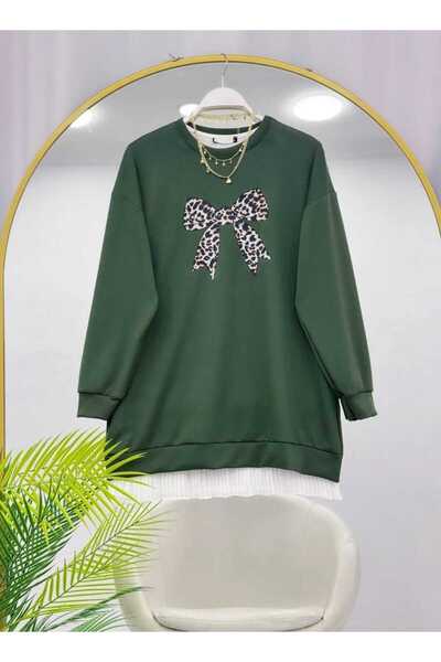 MODA VEDAT Women's Bowknot Printed Oy-So Tunic -0250 (Excluding Underwear)