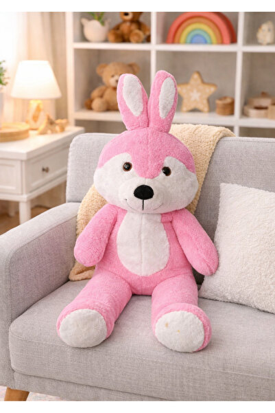 Heribom 100 Cm Dev Peluş Sevimli Tavşan Boo Peluş Oyuncak Peluş Hediyelik