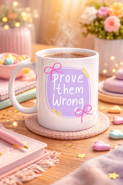 CT STONES Prove Them Wrong Porcelain Mug Model 128 – Coffee Cup with Motivati...