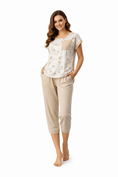 Bumbăcel Women's printed Short-Sleeved Cotton pajamas