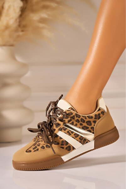 Joana Women's Animal Print Faux Suede Sneakers 38