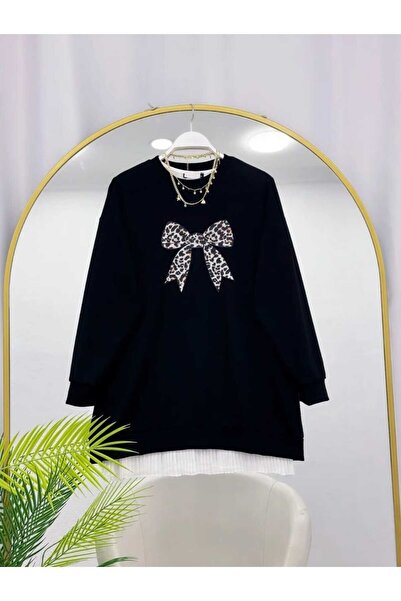 MODA VEDAT Women's Bowknot Printed Oy-So Tunic -0250 (Excluding Underwear)