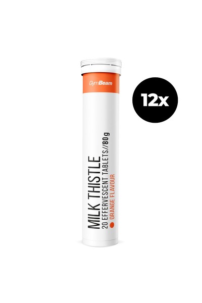 GymBeam Armurari efervescent, 12 x 20 comprimate, portocaliu