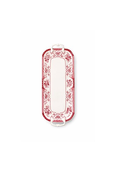EVALIZA Voila Presentation Plate with Handle Red 39cm