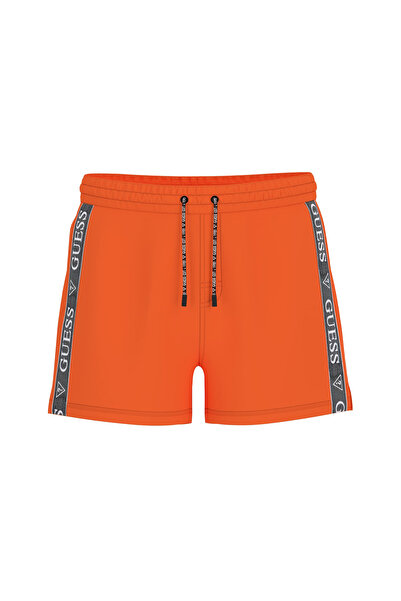 Guess Erkek Poly Deniz Şortu - Turuncu
