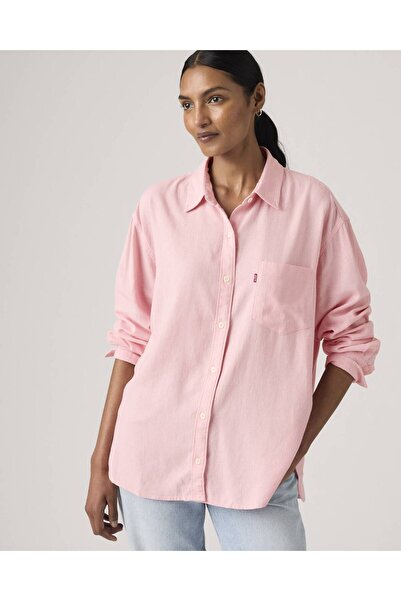 Levi's قميص هارلي بوي فريند نسائي وردي 001HM-0018