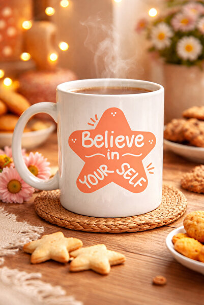 CT STONES Believe in Yourself Porcelain Mug Model 127 – with Motivational Mes...