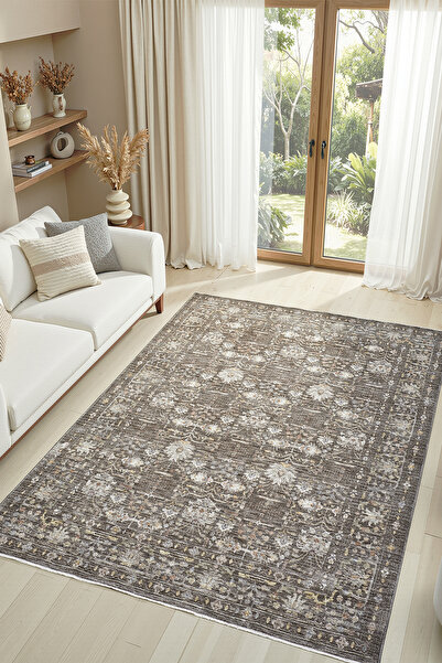 venucci home & living Frezia Floral Bambu Polyester Oturma Odası Salon Mutfak...