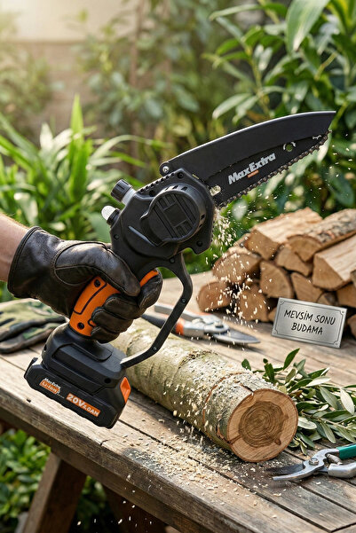 Max Extra MX8006 20 Volt 2.0 Amper 15 cm Palalı Akülü Budama Testeresi