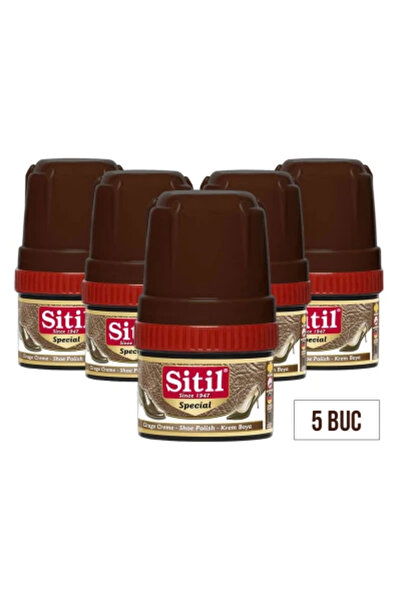 SİTİL Brown Shoe Cream 50ml 5pcs/set