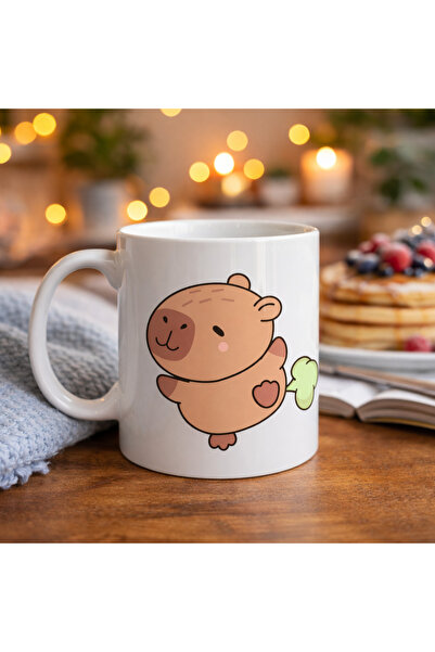 CT STONES Cute Capybara Patterned Porcelain Mug Model 96 Capybara – Cheerful ...