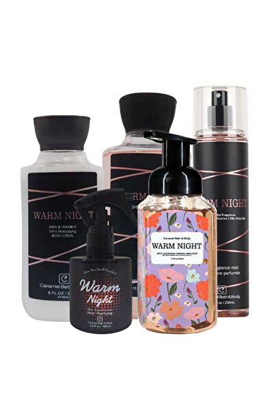 Caramel Bath & Body Caramel Bath & Body Works Warm Night Beauty Set 5-Piece M...