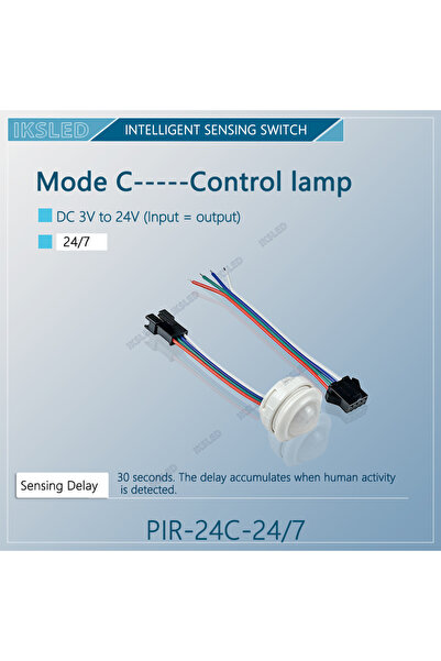 choice2 PIR-24C-All day 12V/24V LED Human Body Infrared PIR Sensor Switch wit...