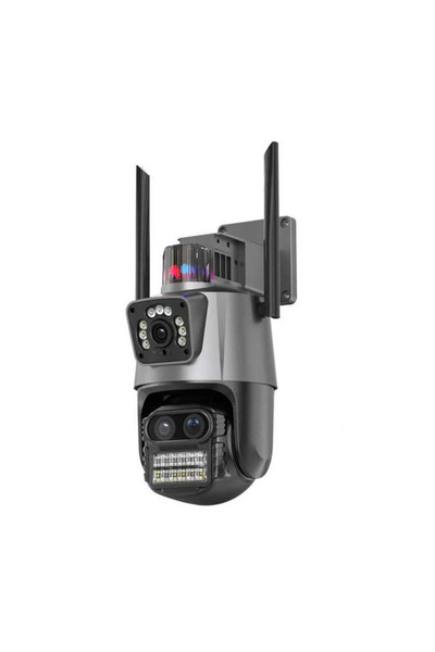 Alex 8MP Rotating WIFI Dual Surveillance Camera with Siren