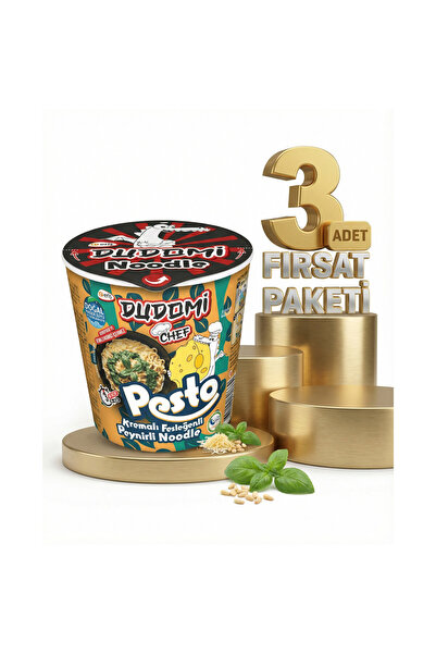 DUDOMİ Bardak Kremalı Pesto Soslu 3x80 Gr