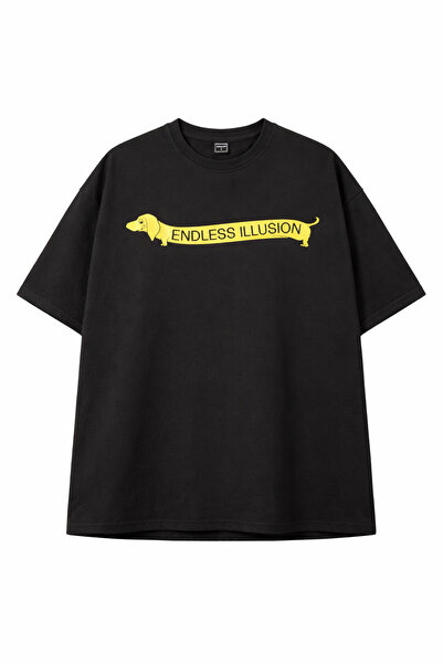 The Coast Sosis Köpek Baskılı %100 Pamuk Unisex Oversize Tişört