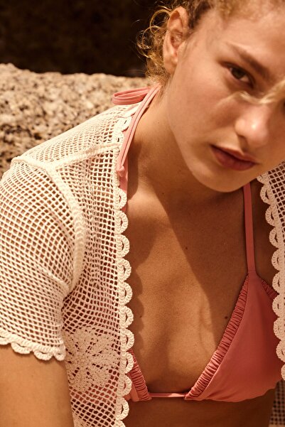 H&M Tığ İşi Görünümlü Plaj Üstü