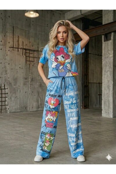 DENİKK TREND SET DE TRENING BRODAT CU IMPRIMARE SPECIALĂ CU PIATRĂ - SET DE T...