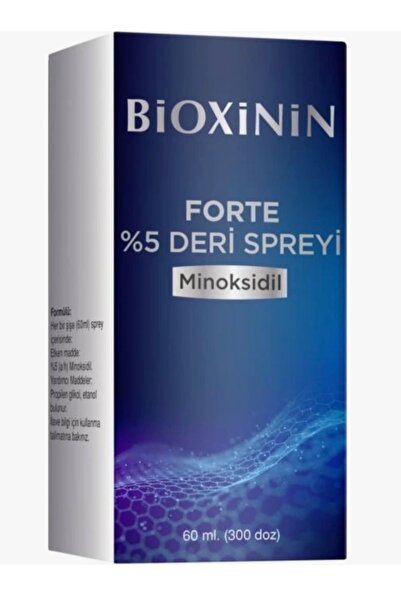 Bioxinin Forte %5 Deri spreyi 60 ml Yeni Ambalaj