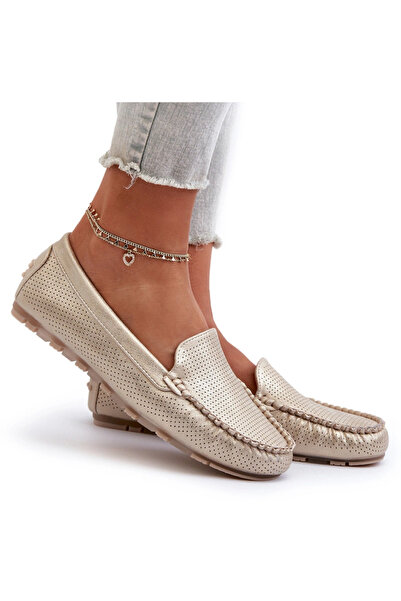 BOTO Women's Gold Loafers Ranica 40