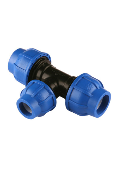 regata Racord reducător de compresie HDPE, 32 x 25 x 32 mm, negru