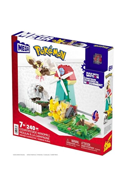 OEM Комплект за конструиране Pokemon, 240 части, вятърна мелница, многоцветен...