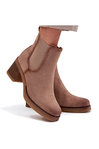 BOTO Women's ankle boots with heel lined beige Zelia 36