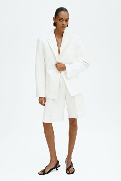 H&M Keten Karışımlı Bermuda Şort