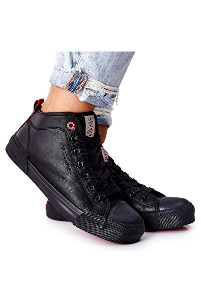 CROSS JEANS Sneakerși înalți pentru femei II2R4032C Negru 41