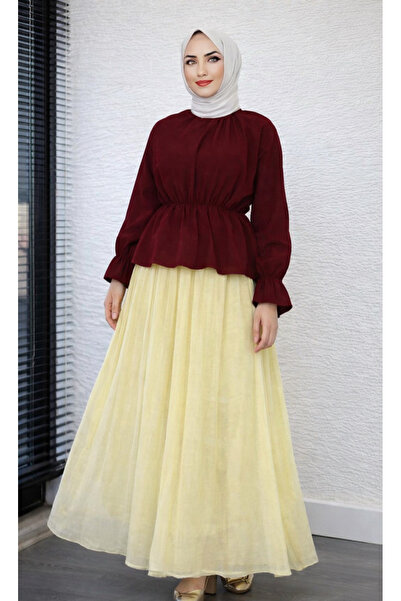 CNG MODA Gathered Waist Shirt