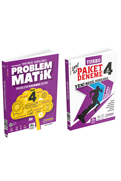 Model Eğitim Yayınları 4.Sınıf Problemmatik + 4.Sınıf Turbo Sınıf İçi Paket D...