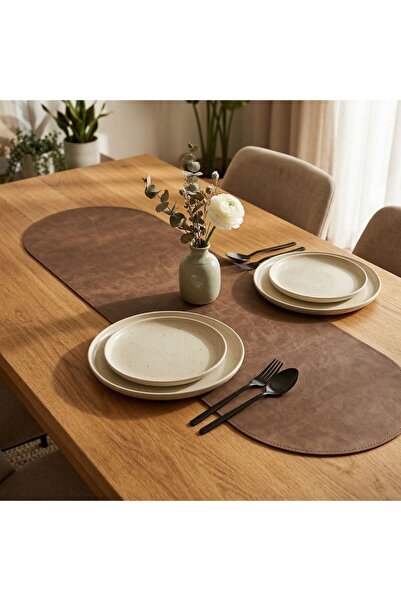 Grand Fine Art 1 Piece Leather Mini Table Runner -Keyboard Mat-Table Mat-Desk...