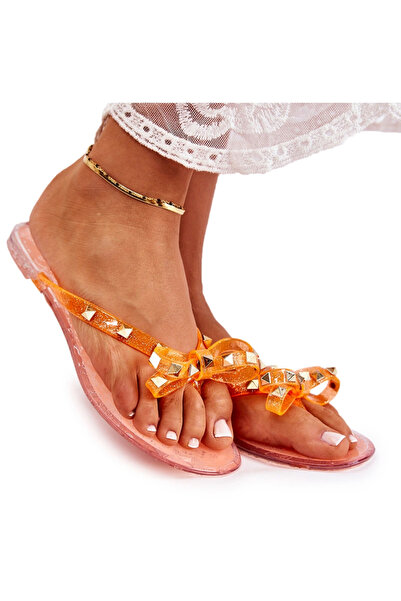BOTO Women's Rubber Flip Flops Orange Monise 36