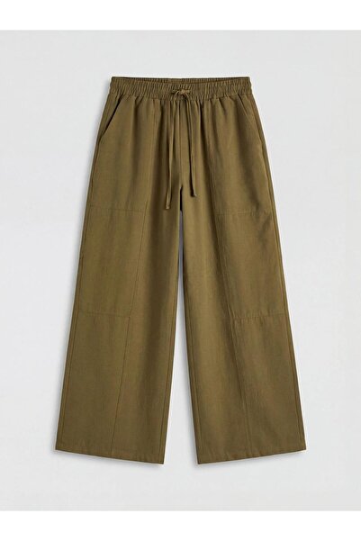 LC Waikiki artı-store Bol ke Με γκλίτερ γυναικείο παντελόνι, με ελαστική μέση...