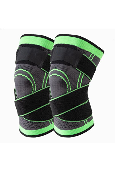 OEM Set 2 x Genunchiera Elastica Ajustabila cu bretele elastice, bandaj pentr...