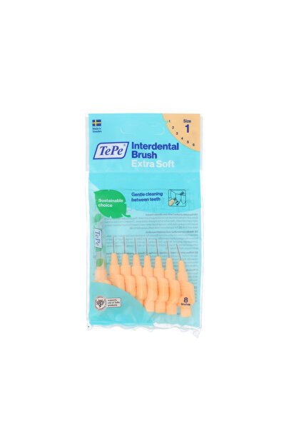 TePe Екстра меки интердентални четки 1 оранжев цвят (0,45 мм) 8 бр.