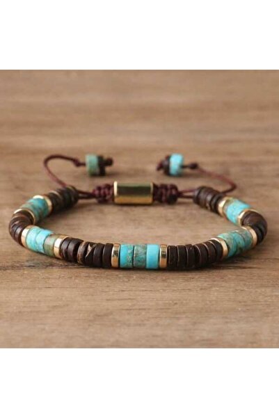 OutfitModa Brățăra Handmade din Pietre Naturale si turcoaz - – Cadou Elegant