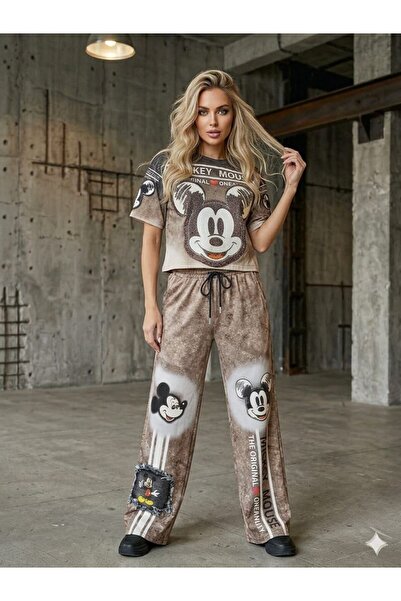 DENİKK TREND SET DE TRENING BRODAT CU IMPRIMARE SPECIALĂ CU PIATRĂ - SET DE T...