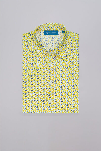 Braiconf Casual women's blouse with a classic cut Multicolor