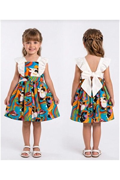 Cumino Colorful Ruffled Summer Girls' Dress