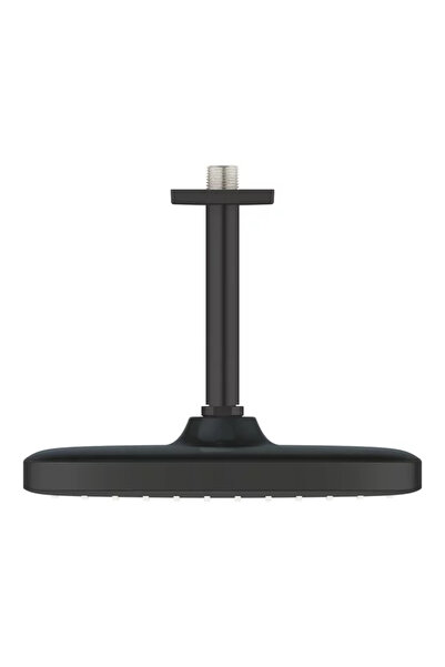Grohe Palarie si brat de dus negru mat Tempesta 250 Cube patrata montaj tavan
